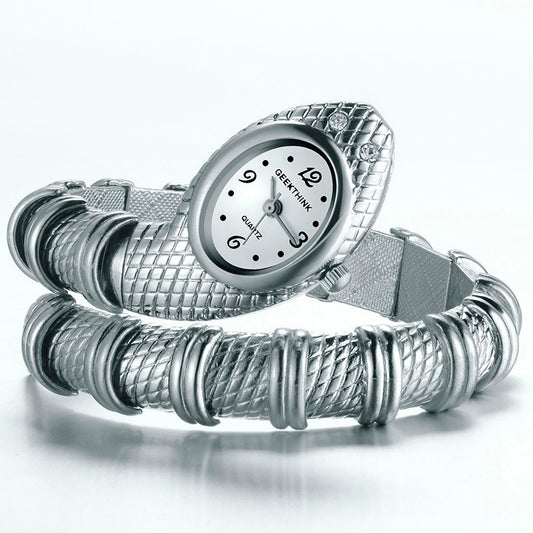 Silver Snake Watch